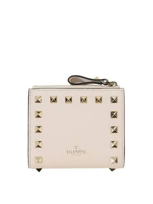 Women s Rockstud Half Wallet 270398 - VALENTINO - BALAAN 1