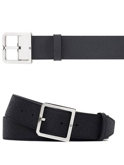 Men's Reversible Leather Belt Black - MONTBLANC - BALAAN 2