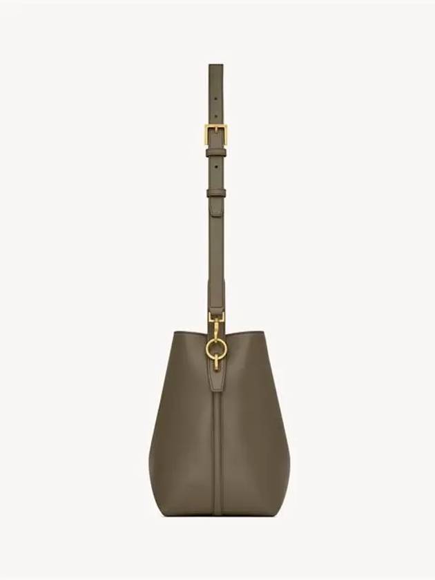 Le 37 Leather Bucket Bag Deep Musk - SAINT LAURENT - BALAAN 7