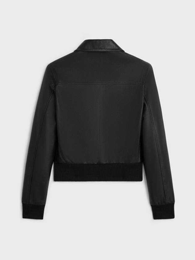 Triomphe Soft Lambskin Blouson Jacket Black - CELINE - BALAAN 3