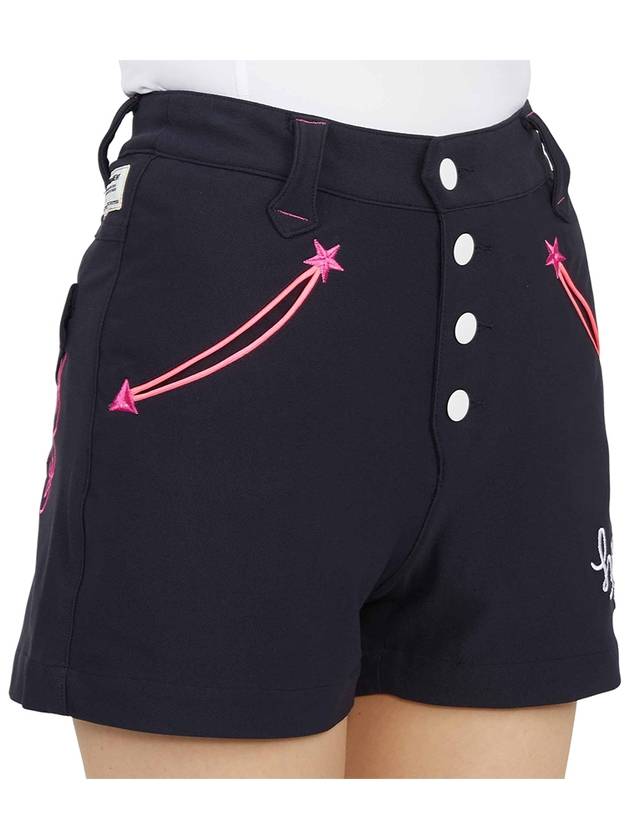 Women's Rocker Shorts Navy - HORN GARMENT - BALAAN 10