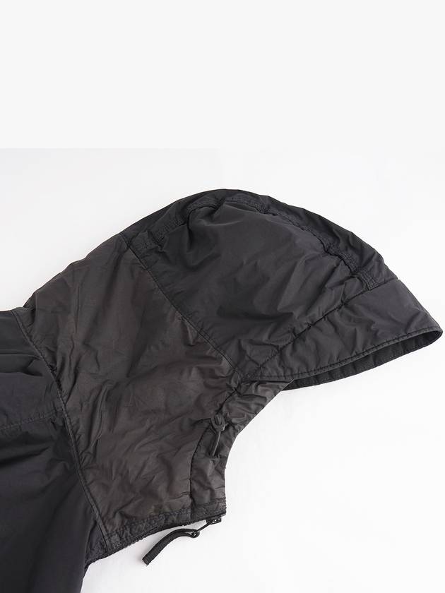 Wappen Patch Nylon Crinklips Hooded Jacket Black - STONE ISLAND - BALAAN 11