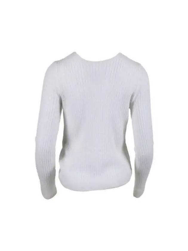 USSI Venus rib knit 223KNI51004 PULLOVER WHITE - CECILIE BAHNSEN - BALAAN 3