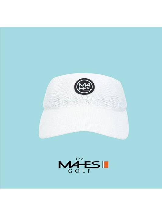 Sun Cap Visor White Orange Label High Top Linen Sun Cap EC00693 - MAHES - BALAAN 2