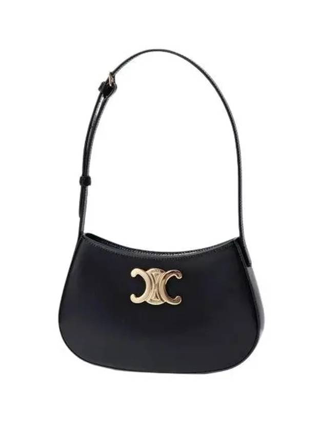 Calfskin Medium Tilly Shoulder Bag Black - CELINE - BALAAN 2