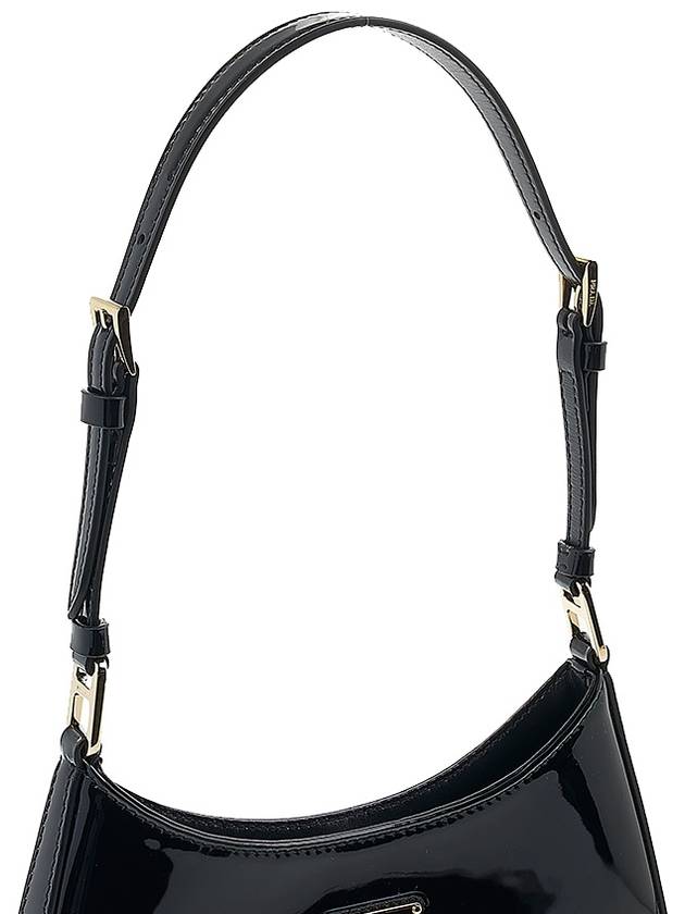 Cleo Brushed Leather Shoulder Bag Black - PRADA - BALAAN 9