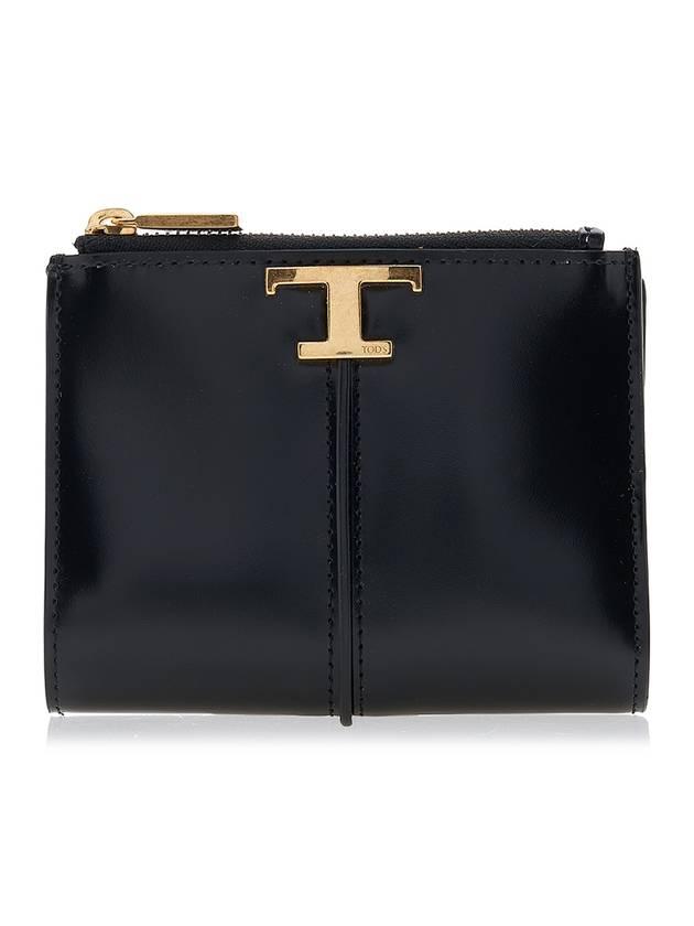 T Timeless Half Wallet Black - TOD'S - BALAAN 1