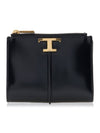 T Timeless Half Wallet Black - TOD'S - BALAAN 1