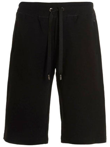 Men's Essential Logo Jersey Jogging Shorts Black - DOLCE&GABBANA - BALAAN 1