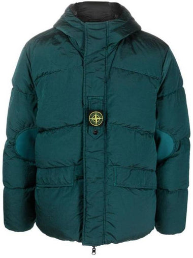 Logo Patch Reversible Padding Green - STONE ISLAND - BALAAN 1