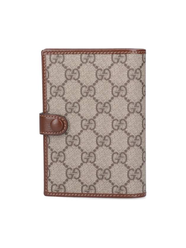 Interlocking G Superme Canvas Passport Wallet Beige - GUCCI - BALAAN 4