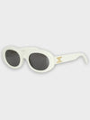 Eyewear Triomphe Acetate Sunglasses White - CELINE - BALAAN 4