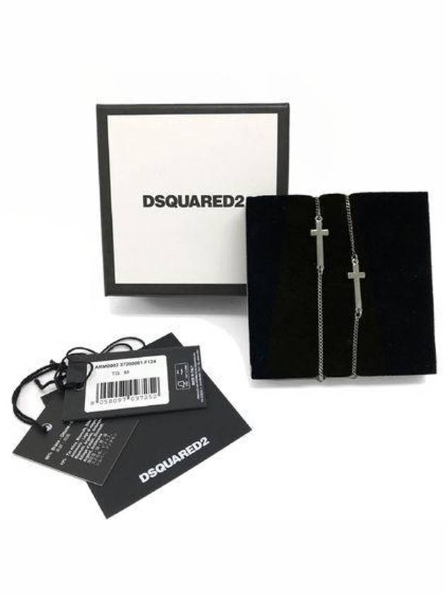 Double Cross Bracelet Silver - DSQUARED2 - BALAAN 9