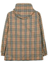 Reversible Check Nylon Hooded Jacket Black Beige - BURBERRY - BALAAN 4