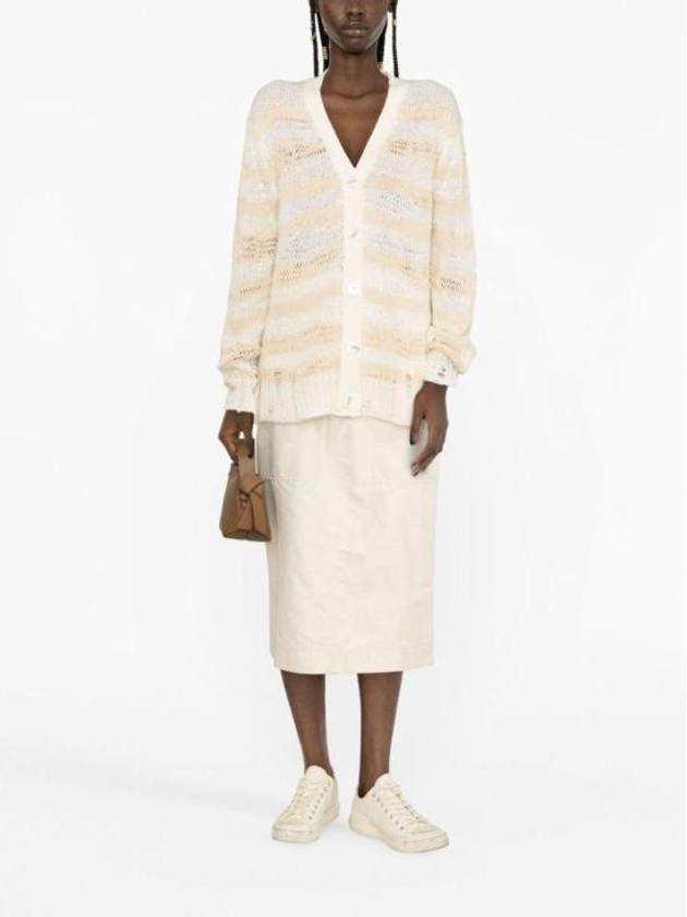 Cardigan A60398 DGD Free OFF WHITE ECRU - ACNE STUDIOS - BALAAN 3