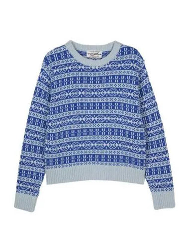 Nordic wool knit clear blue - BENSIMON - BALAAN 1