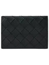 Intrecciato Card Wallet Black - BOTTEGA VENETA - BALAAN 2