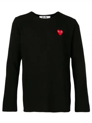 Round neck wool knit black P1N068 - COMME DES GARCONS - BALAAN 1