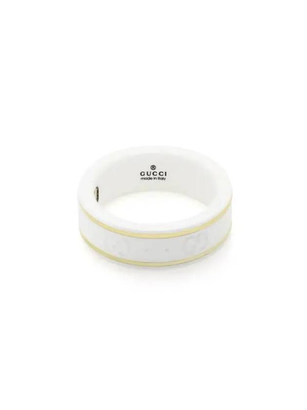 Icon Iconic Ring White Yellow Gold YBC325964001 - GUCCI - BALAAN 3