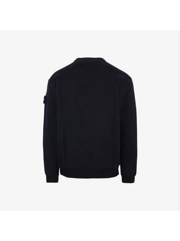 Wappen Patch Crew Neck Cotton Sweatshirt Black - STONE ISLAND - BALAAN 3