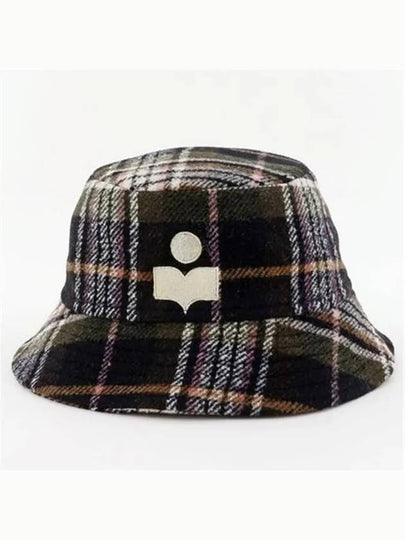 Check Wool Bucket Hat Green - ISABEL MARANT - BALAAN 2