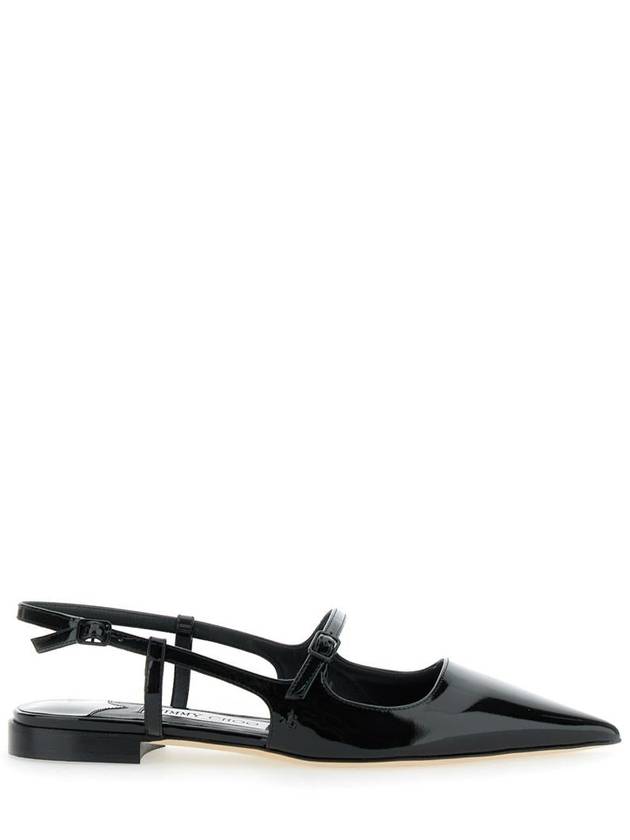 'Didi Flat' Black Ballerinas With Shiny Finish In Leather Woman - JIMMY CHOO - BALAAN 1