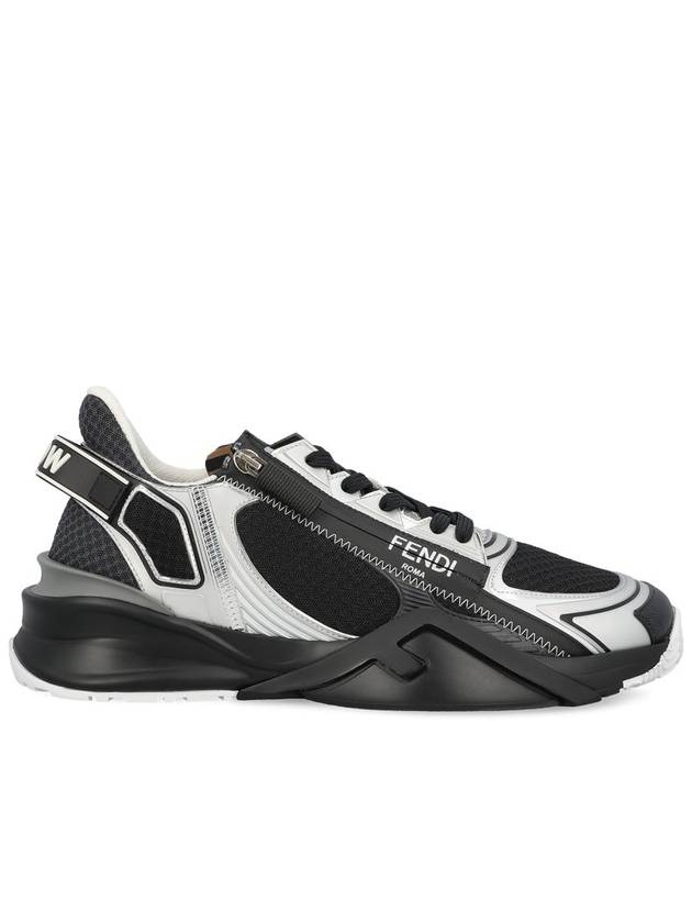 Technical Mesh Running Low-Top Sneakers Black - FENDI - BALAAN 1