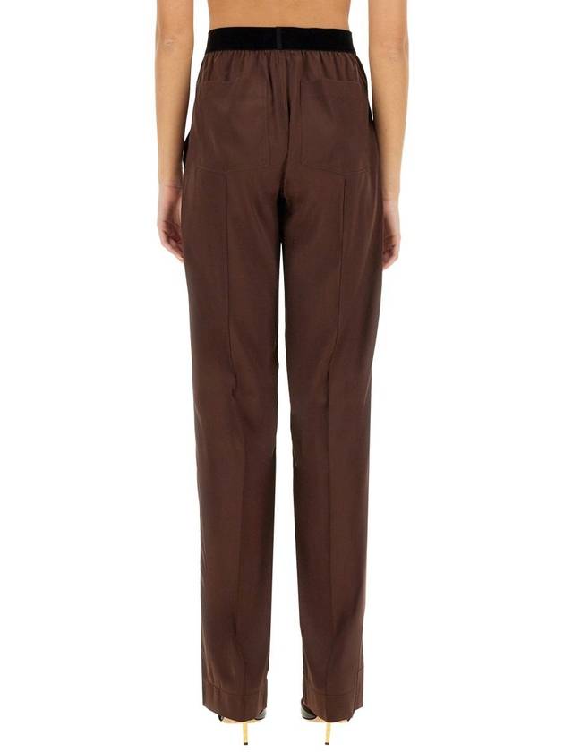 Denim Straight Pants PAW397FAX881KB750 DARK BROWN Brown - TOM FORD - BALAAN 4