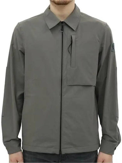 Grover Overshirt Zip-Up Jacket Granite Grey - BELSTAFF - BALAAN 2