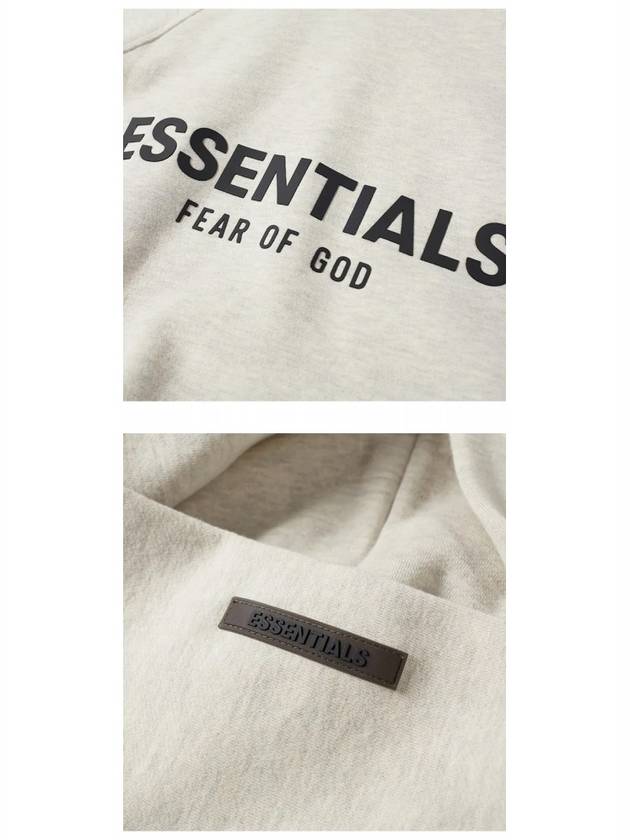 Light header logo pullover hood oatmeal men s hoodie 192SP212002F 242 TEO - FEAR OF GOD - BALAAN 5