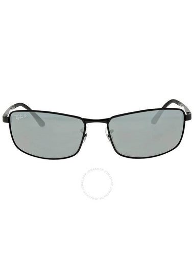 Ray Ban Polarized Grey Gradient Rectangular Men's Sunglasses RB3498 006/81 61 - RAY-BAN - BALAAN 1