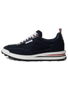 Men's Heavy Athletic Mesh Tech Runner Low Top Sneakers Navy - THOM BROWNE - BALAAN 2