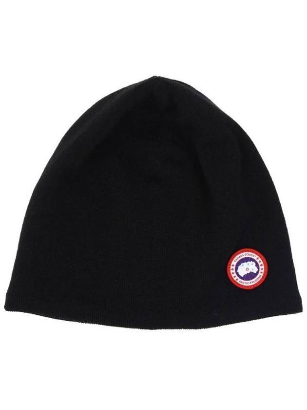 Standard Toque Patch Beanie Black - CANADA GOOSE - BALAAN 1