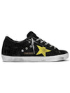 Superstar Crocodile Low Top Sneakers Black - GOLDEN GOOSE - BALAAN 1