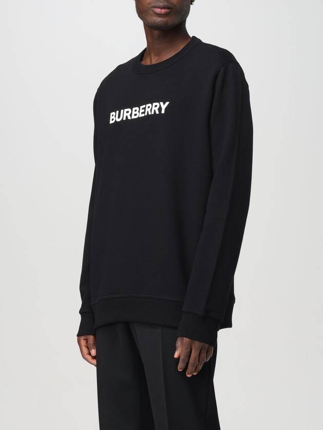 Logo Print Sweatshirt Black - BURBERRY - BALAAN 5