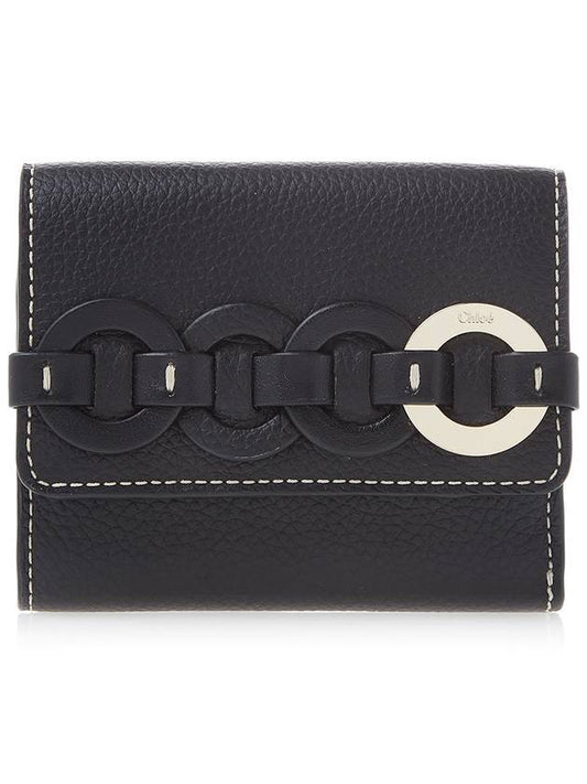 Daryl Flap Tri-Fold Small Bicycle Wallet Black - CHLOE - BALAAN 1