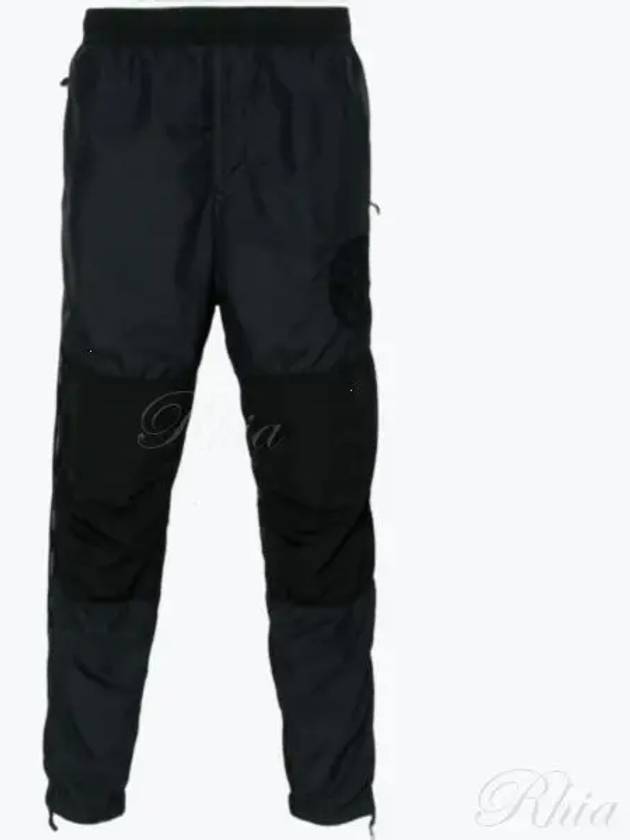 Logo Patch Tapered Baggy Pants Black - STONE ISLAND - BALAAN 2