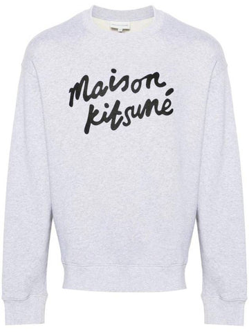 Logo Print Sweatshirt Grey - MAISON KITSUNE - BALAAN 1