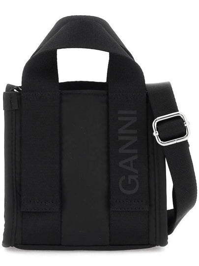 Mini Tech Tote Bag Black - GANNI - BALAAN 2