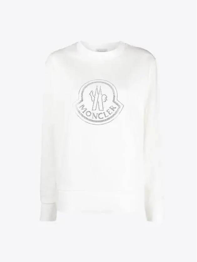 8G00053 899TR 033 Women’s White Sweatshirt - MONCLER - BALAAN 1