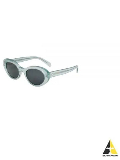 Eyewear Cat Eye Acetate Sunglasses Transparent Turquoise - CELINE - BALAAN 2