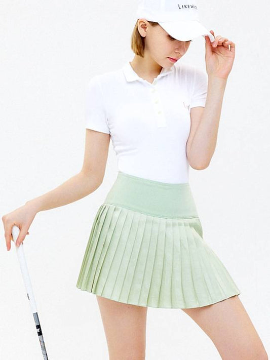 Shining pleated skirt green - LIKEWIZE - BALAAN 1