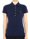 Polo Women s Slim Fit Cotton PK Short Sleeve Navy 211870245 002 - RALPH LAUREN - BALAAN 2