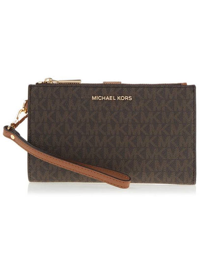 Jet Set Canvas Long Wallet Brown - MICHAEL KORS - BALAAN 2