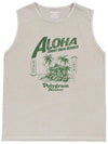 ALOHA PIGMENT DYED SLEEVELESS STONE BEIGE - POLYGRAM - BALAAN 3