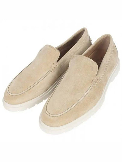 Casual Suede Slipper Loafers Beige - TOD'S - BALAAN 2