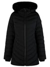 Women's Roselawn Hooded Fur Padding Black - MOOSE KNUCKLES - BALAAN 2