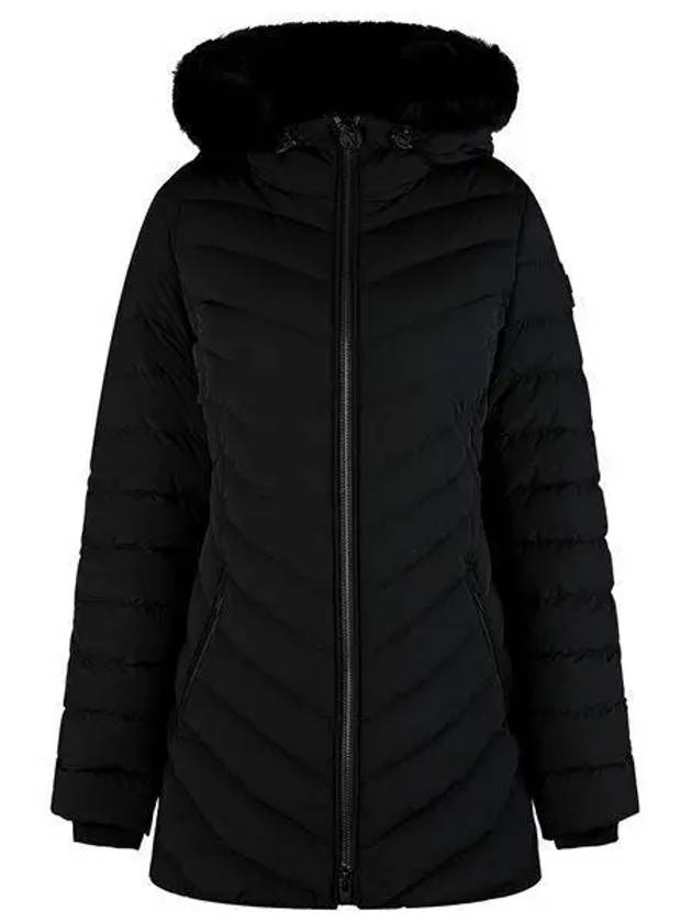 Women's Roselawn Hooded Fur Padding Black - MOOSE KNUCKLES - BALAAN 2