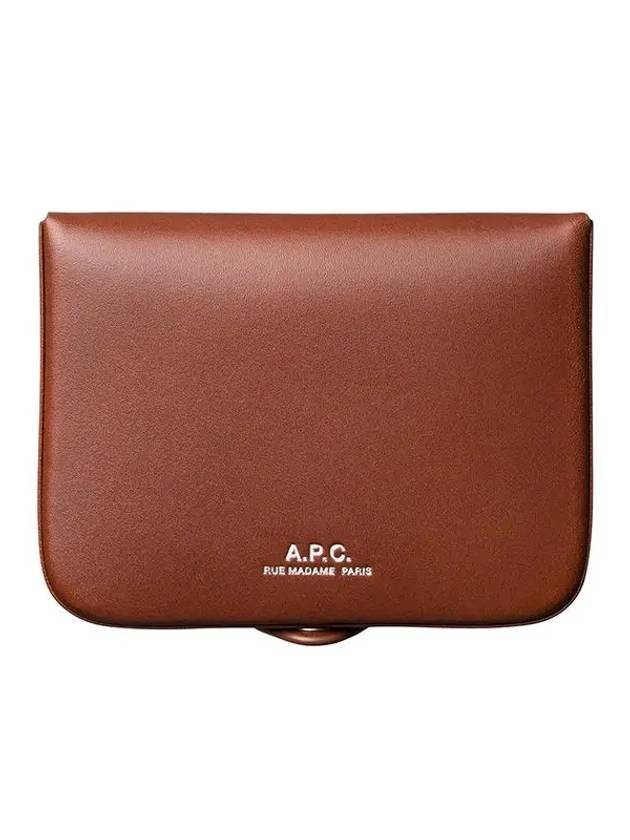 Josh Leather Coin Wallet Hazelnut - A.P.C. - BALAAN 1