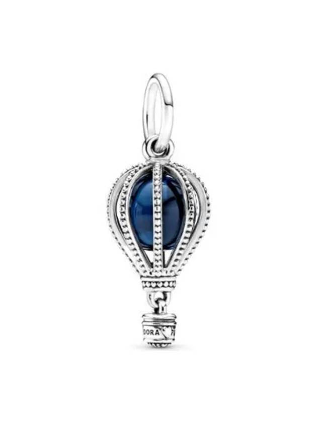 Hot Air Balloon Pendant Bracelet Charm Silver Blue - PANDORA - BALAAN 2